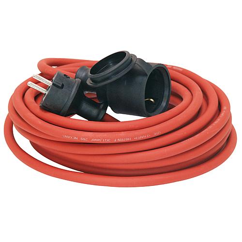 Gummi-Verlängerung H07RN-F 3G1,5 rot  10m