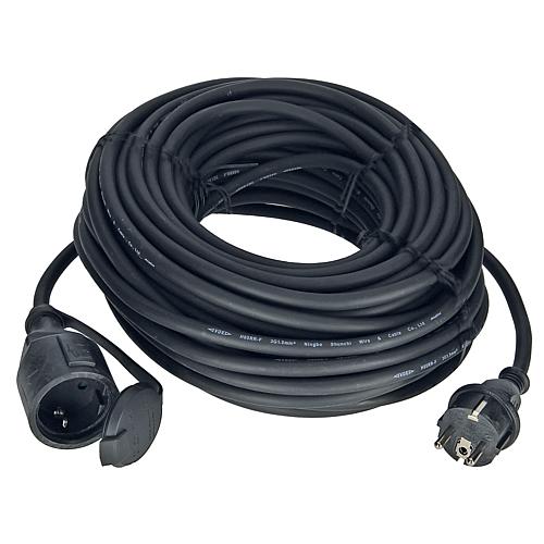 Gummi-Verlängerung H07RN-F 3G1,5 schwarz  25m