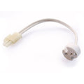 ABN Fassung 12V mit Stecker  Weiß