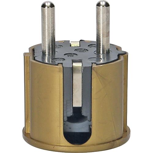 10x Winkel-Stecker gold 632go