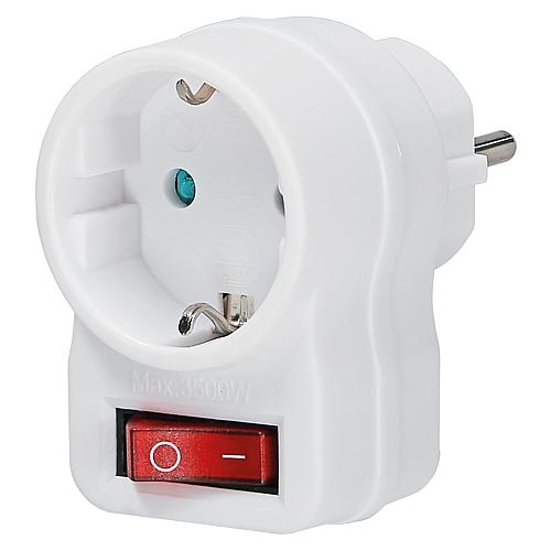Zwischenstecker mit beleuchtetem Schalter