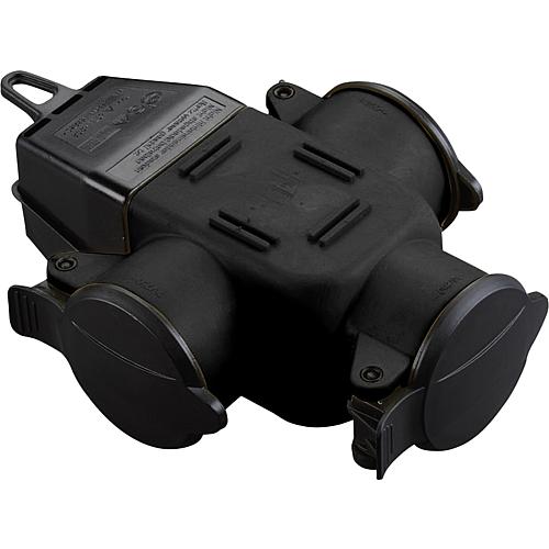 3-fach Gummi-Kupplung IP44 VDE