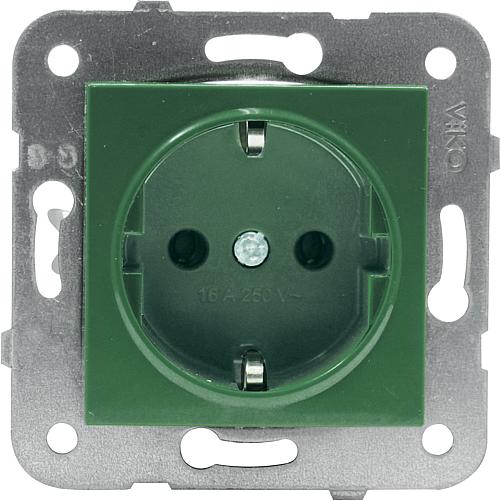 Meridian Schutzkontaktsteckdose grün 90961808-DE