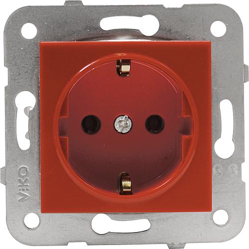 Meridian Schutzkontaktsteckdose rot 90961908-DE