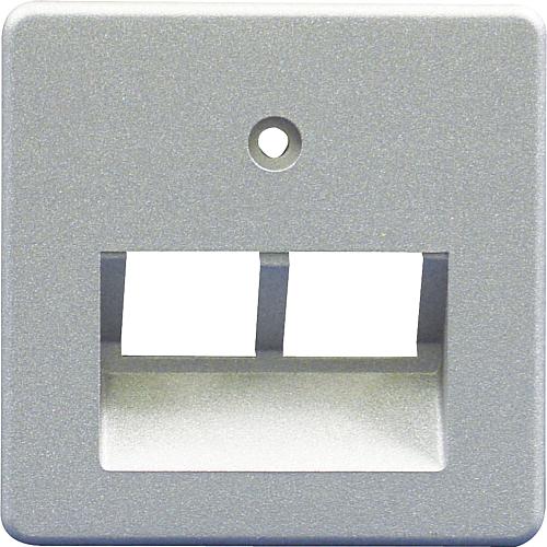 CAT Zentralscheibe 8/8 silber mit Ausgleichsrahmen