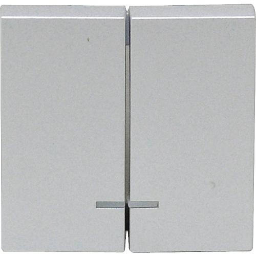 Karre Serienwippe 2-fach beleuchtet silber 92205050 / 92510050
