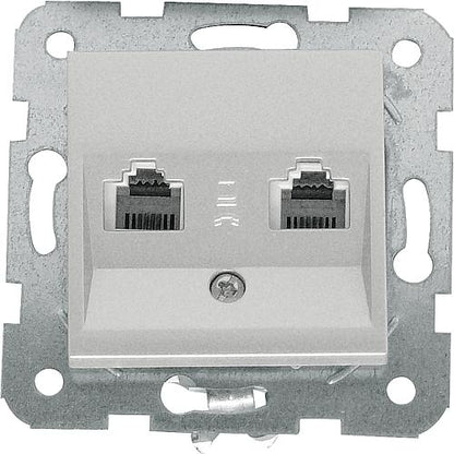 Karre UAE-Anschlussdose 6/6 silber 92105033 / 92512033