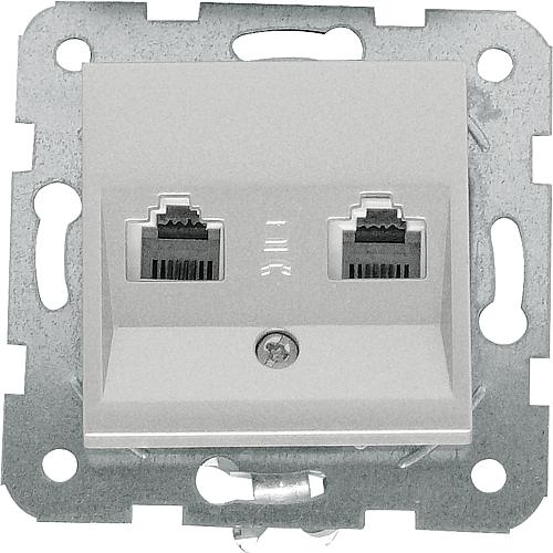 Karre UAE-Anschlussdose 6/6 silber 92105033 / 92512033