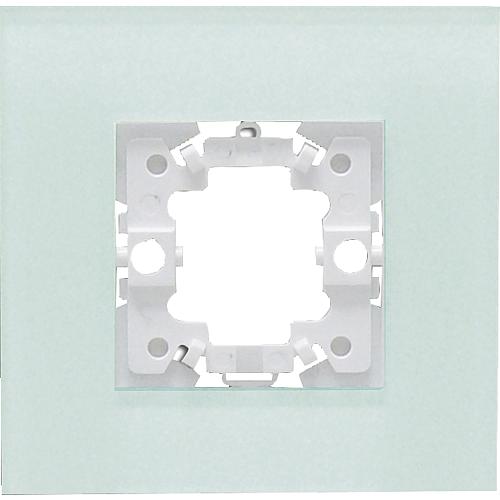 Karre Abdeckrahmen 1-fach Glas mint
