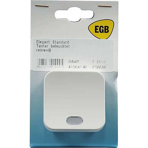 EGB Elegant Standard reinweiß SB Taster-Schließer beleuchtet