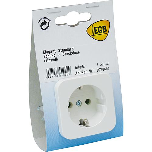 EGB Elegant Standard reinweiß SB Schutzkontakt-Steckdose