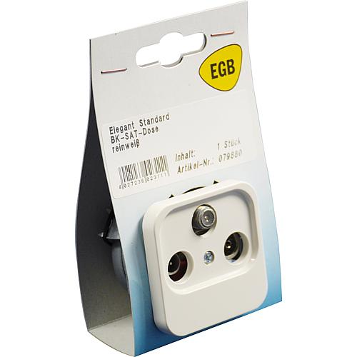 EGB Elegant Standard reinweiß SB BK-SAT-Dose