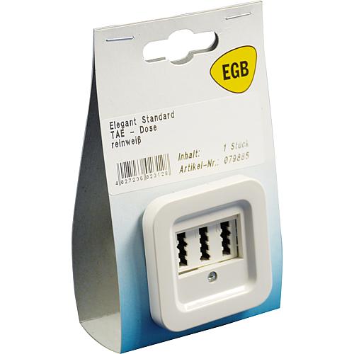 EGB Elegant Standard reinweiß SB TAE-Dose