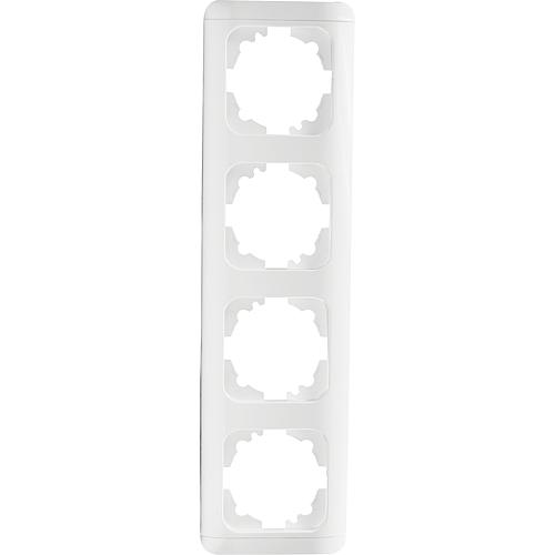 EGB Elegant Standard 4-fach Rahmen mit Clip-Paar reinw. 91501924 / 92521904