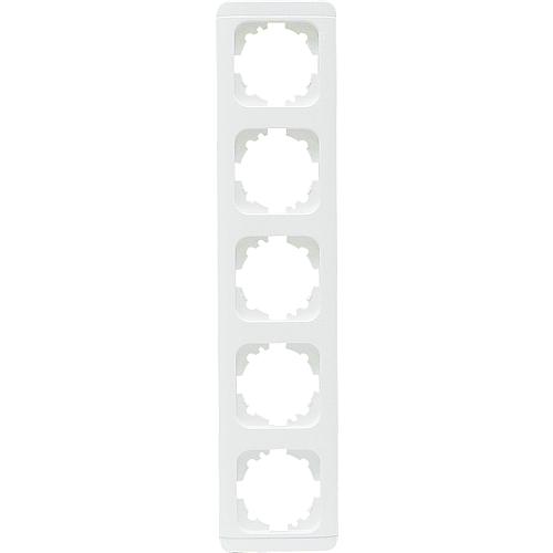 EGB Elegant Standard 5-fach Rahmen mit Clip-Paar reinw. 91501925 / 92521905