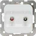 EGB Elegant Standard Lautsprecherdose m. Zentralscheibe reinw. 91511037/92542037