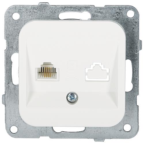 EGB Elegant Standard Anschlußdose ISDN UAE 6 reinweiß 91511013 / 92542013
