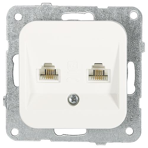 EGB Elegant Standard Anschlußdose ISDN UAE 6/6 reinweiß 91511033/92542033