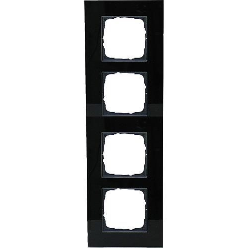 V55 Glasrahmen 4-fach schwarz