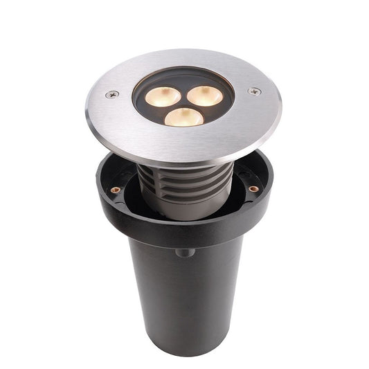 Deko-Light Bodeneinbauleuchte I WW 5,8W silberfarben