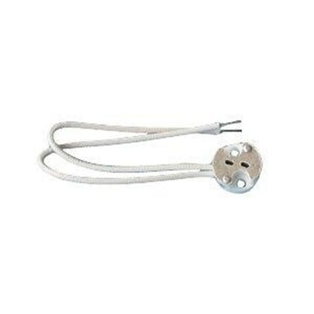 Deko-Light Fassung G4-GY6,35 mit 15 cm Kabel  Weiß