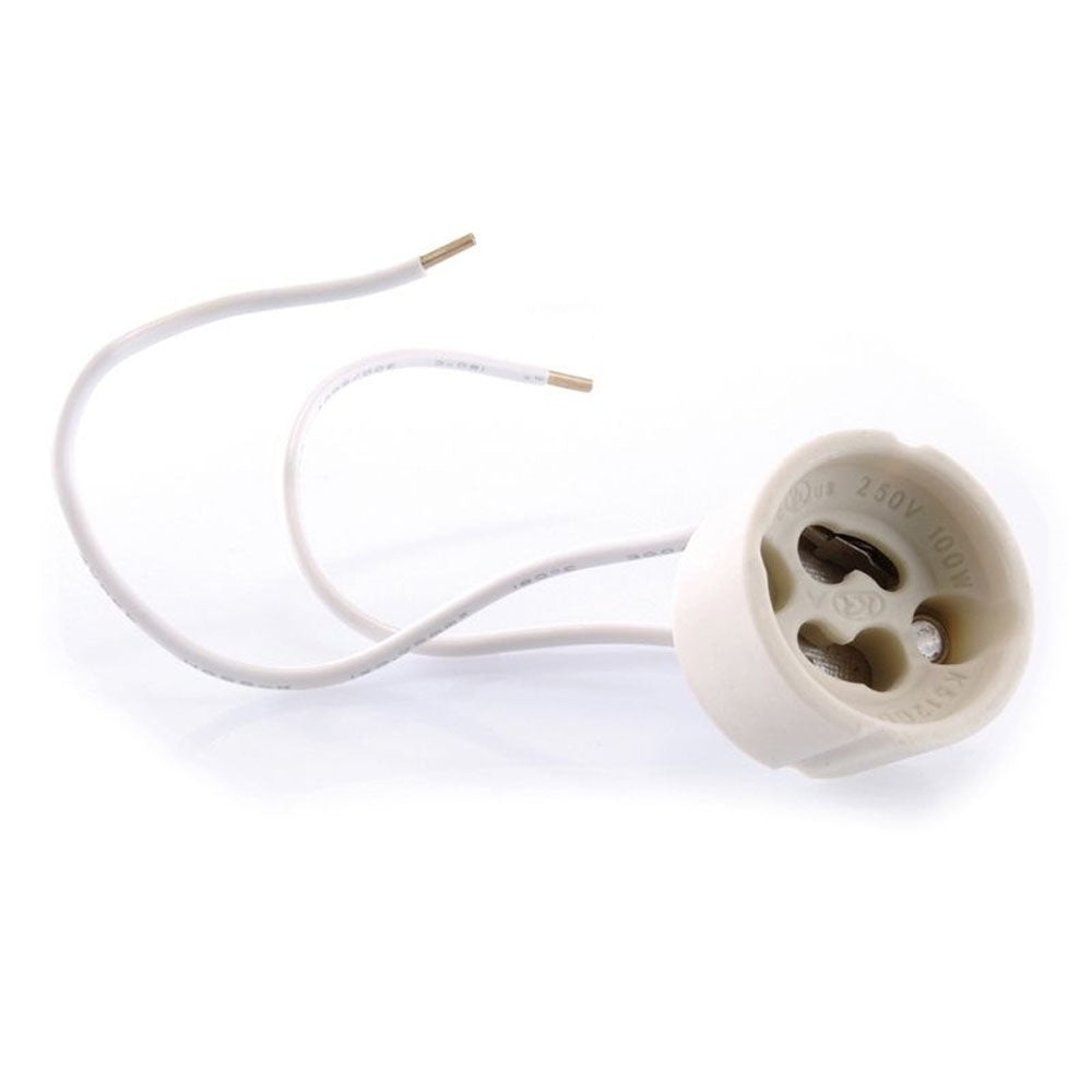 Deko-Light Fassung GU10 m. 15 cm Kabel L: 150mm ws