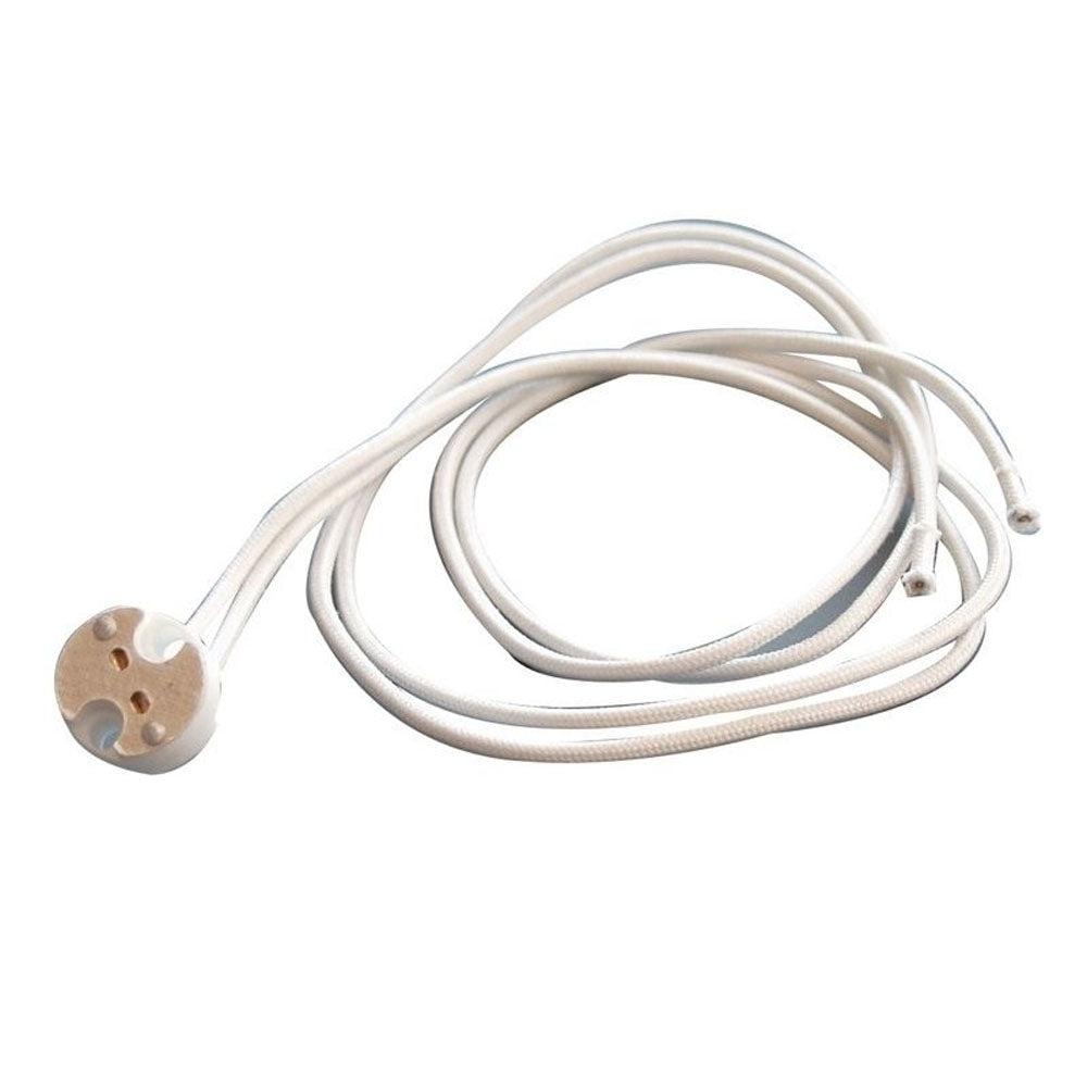 Deko-Light Fassung G4-GY6,35 inkl. 50 cm Kabel  Weiß