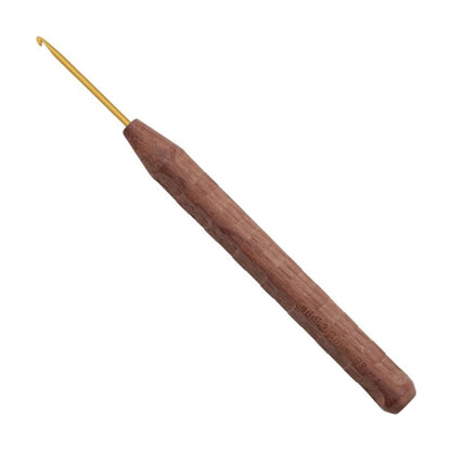 addi Wollhäkelnadel addi Nature Walnut Goldspitze 2 mm 16 cm