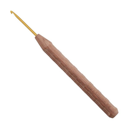 addi Wollhäkelnadel addi Nature Walnut Goldspitze 2,5 mm 16 cm
