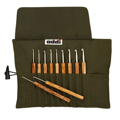 addi addi Wrap Olivenholz Häkelnadel-Etui 2,00 - 6,00 mm