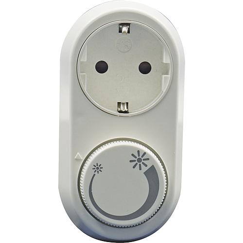 EGB Univeral Steckdosen-Zwischendimmer für LED-Lampen 3-24W und Standard-Lampen 25-200W