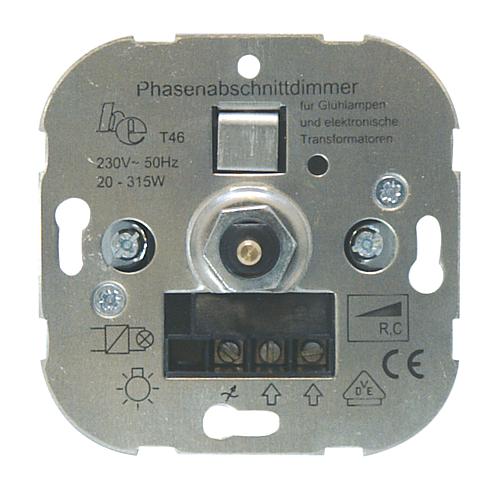 Dimmer Druck-Wechsel 20-315VA 4mm Welle (elektronische Transformatoren) 102246