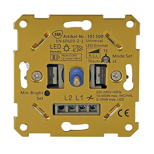 EGB Universal-Dimmer 'One-4-All' f LED + Standard mit Auto-Erkennung f Phasenan- und abschnitt