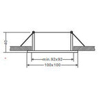 Deko-Light Downlight / Deckeneinbaustrahler Algol I 12V GU5.3/MR16 max.35W sw/ws