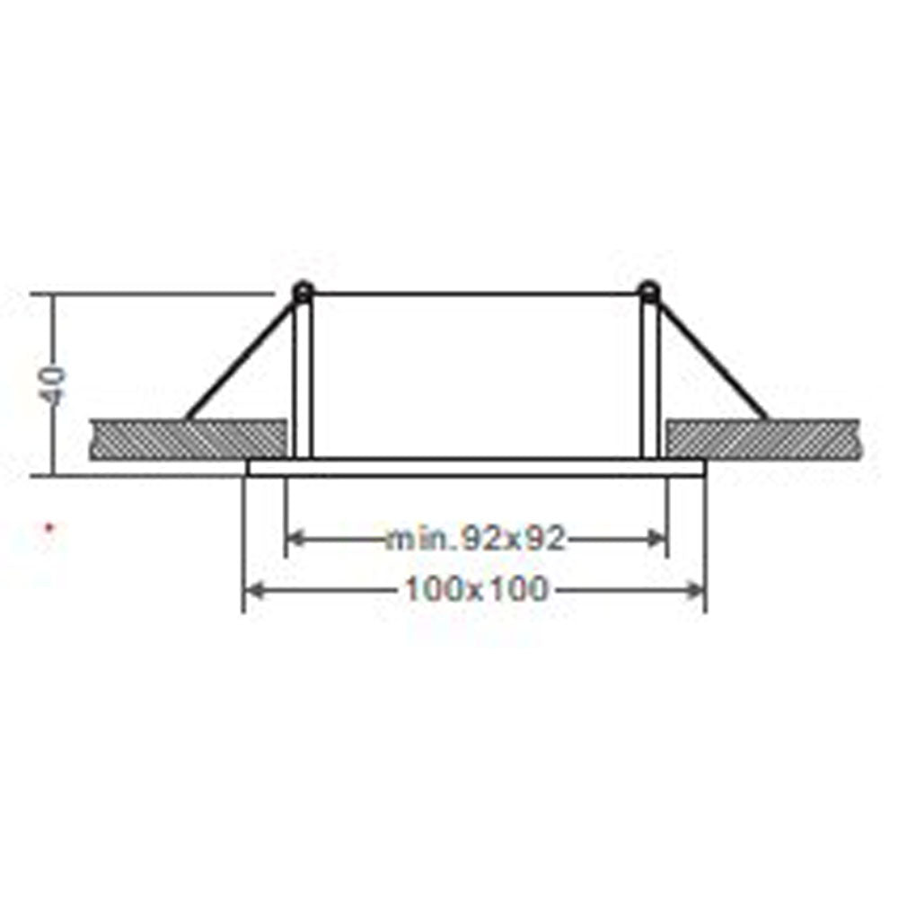 Deko-Light Downlight / Deckeneinbaustrahler Algol I 12V GU5.3/MR16 max.35W sw/ws