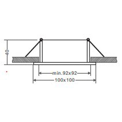 Deko-Light Downlight / Deckeneinbaustrahler Algol I 12V GU5.3/MR16 max.35W sw/ws