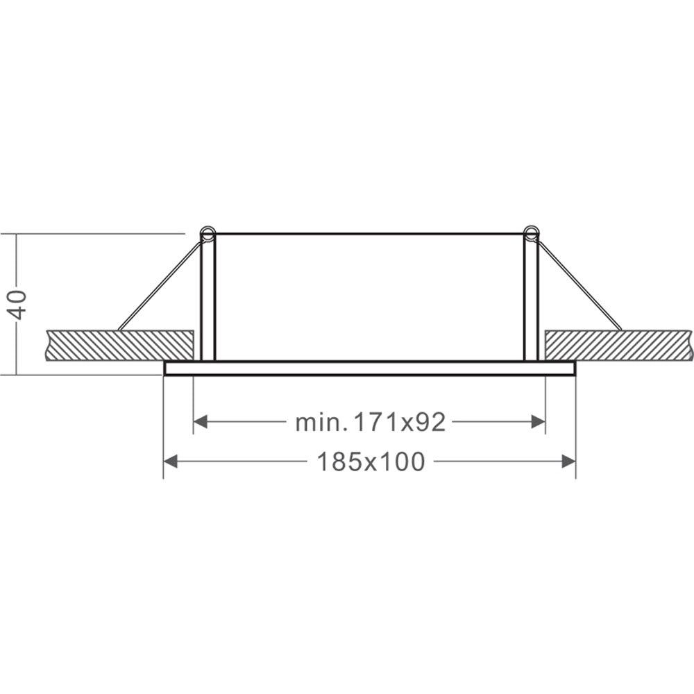 Deko-Light Downlight / Deckeneinbaustrahler Algol II 12V GU5.3/MR16 max.35W sw/ws