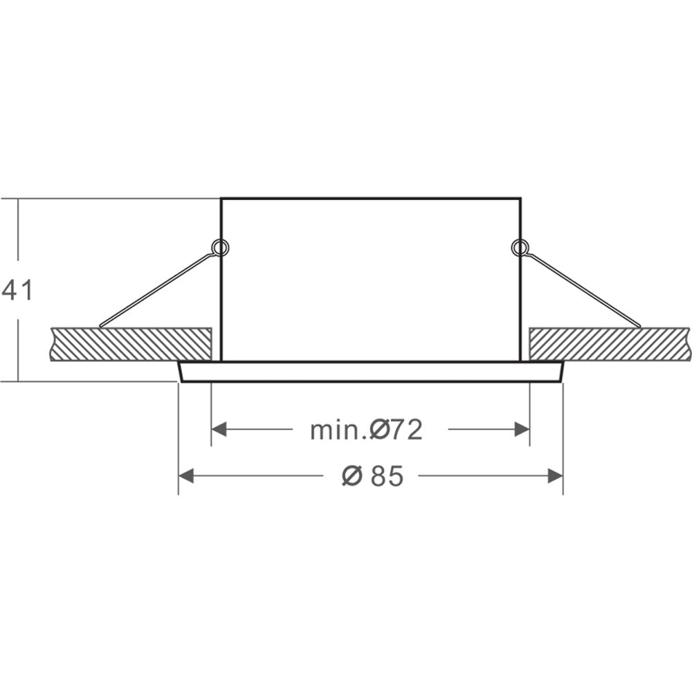 Deko-Light Downlight / Deckeneinbaustrahler Mizar I 12V GU5.3/MR16 max.35W ws