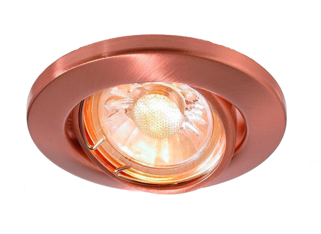 Deko-Light Basic Round, Tilt, 1x max. 35 W GU10, Kupfer