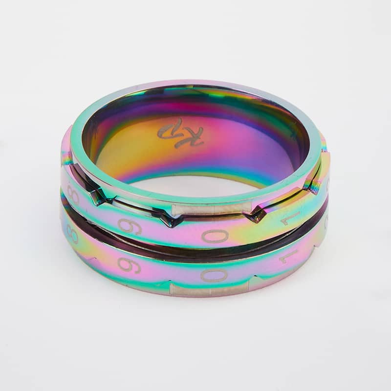 KnitPro Reihenzähler Ring Rainbow Size 10 ( Innendurchmesser 19,8 mm) Rainbow