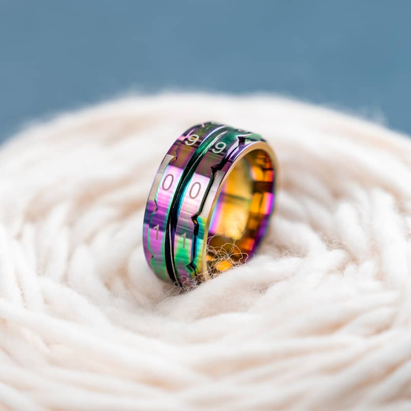 KnitPro Reihenzähler Ring Rainbow Size 10 ( Innendurchmesser 19,8 mm) Rainbow