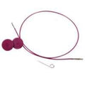 KnitPro Seil für Nadelspitzen 35 cm 60 cm lila