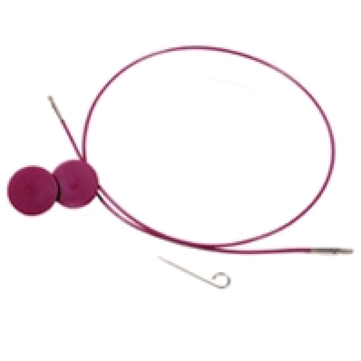 KnitPro Seil für Nadelspitzen 28 cm 50 cm lila