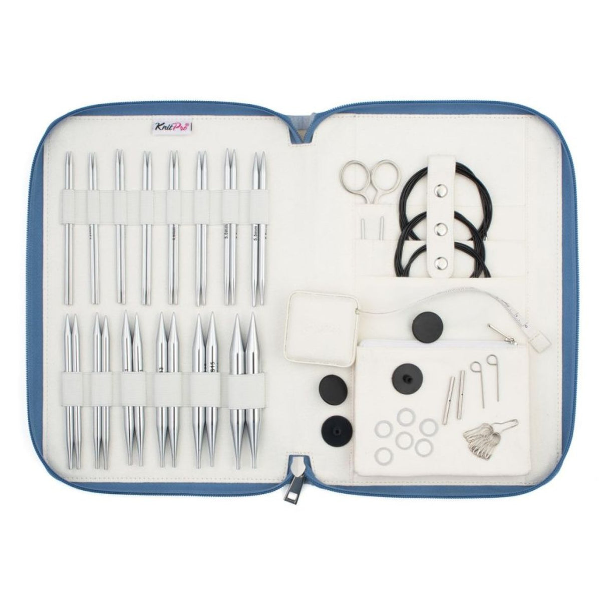KnitPro Nadelset Grande auswechselbare Nadelspitzen Nova 13 cm  3,00 mm - 12,00 mm