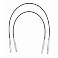 KnitPro Seil für Nadelspitzen Mini Fixed Cable Set schwarz 13 & 17 cm ergibt 27 & 30 cm
