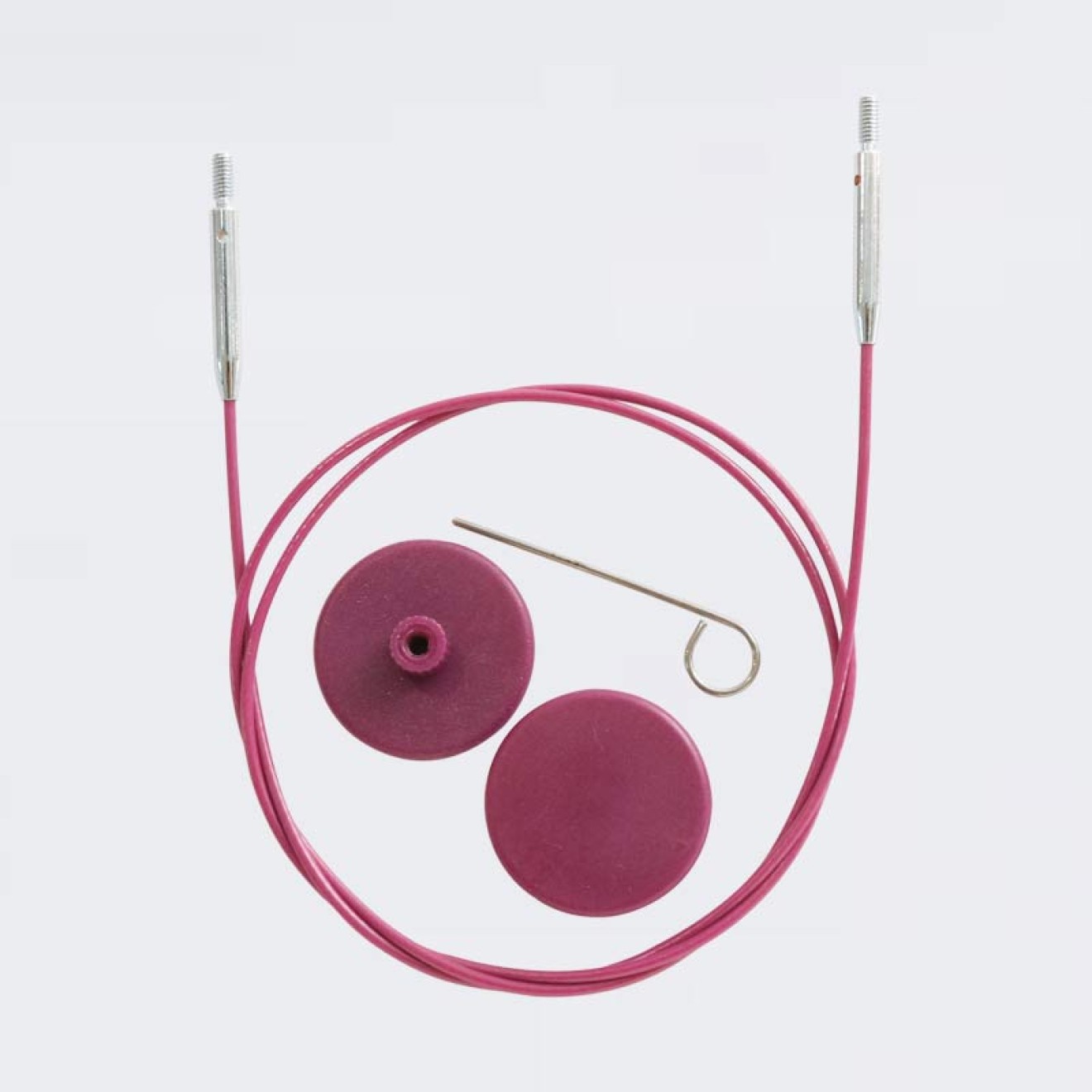 KnitPro Seil für Nadelspitzen 76 cm 100 cm lila