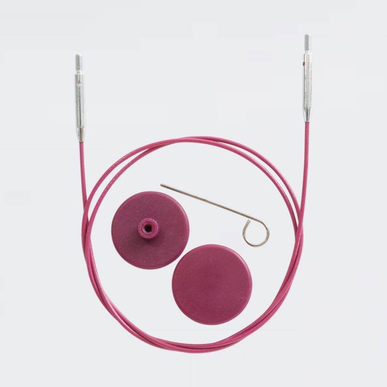 KnitPro Seil für Nadelspitzen 126 cm 150 cm lila