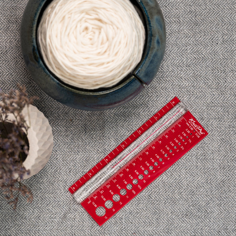 KnitPro Nadelmaß mit Lupe