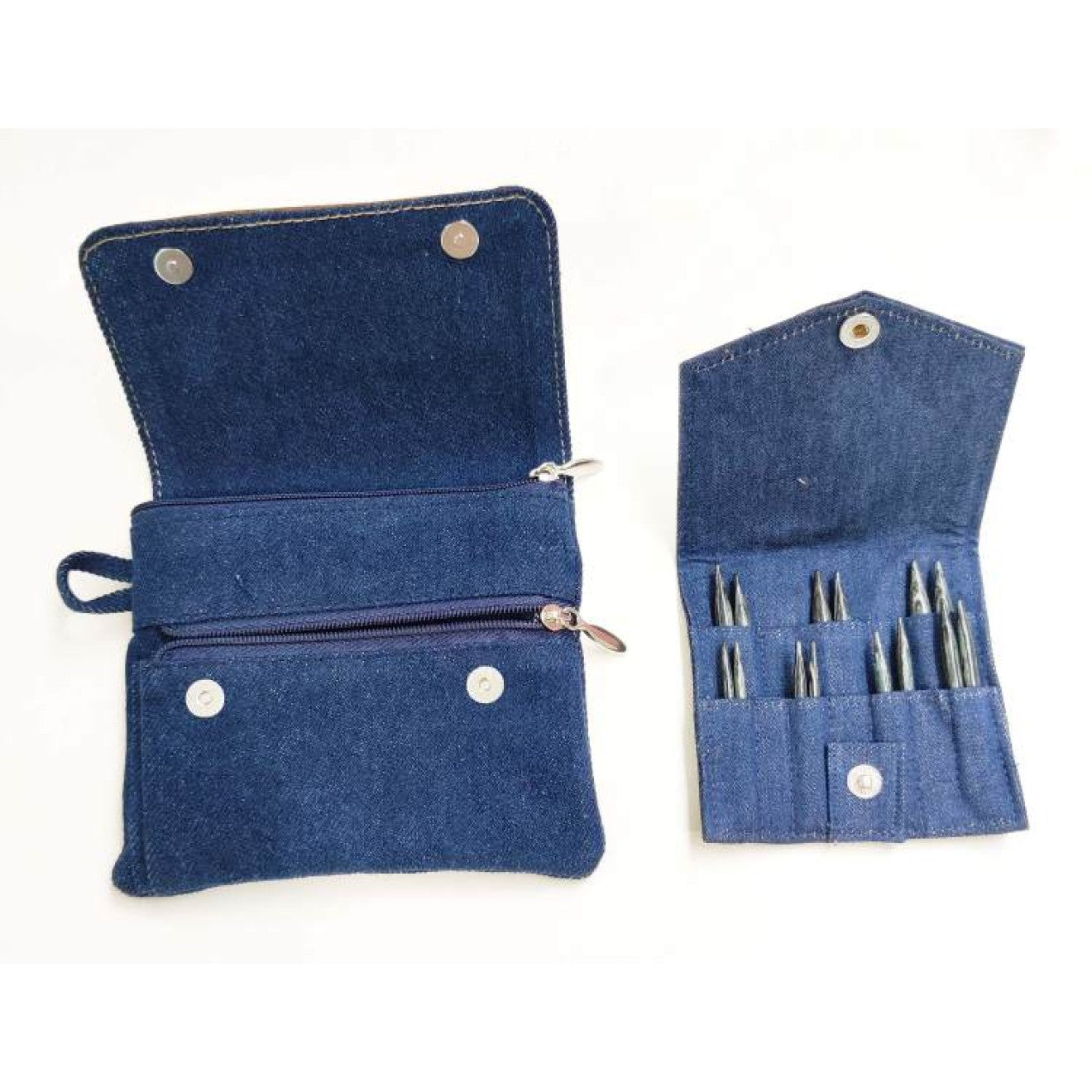 KnitPro Set austauschbare Rundstricknadeln Indigo Wood Short
