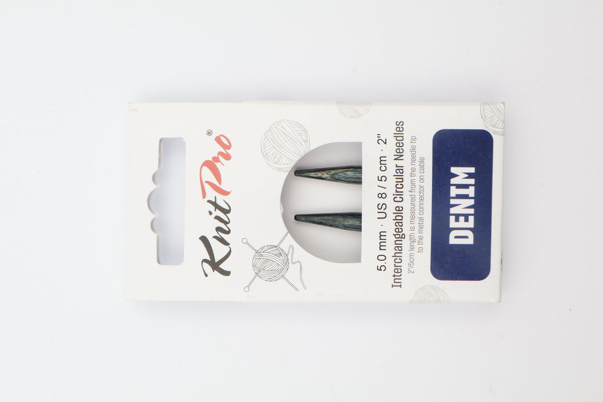 KnitPro Mini austauschbare Nadelspitzen Indigo Holz 5,00 mm